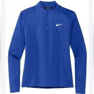 Nike Running Element Dri-Fit Moisture Wicking 1/4 Zip Sweatshirt - Royal Blue